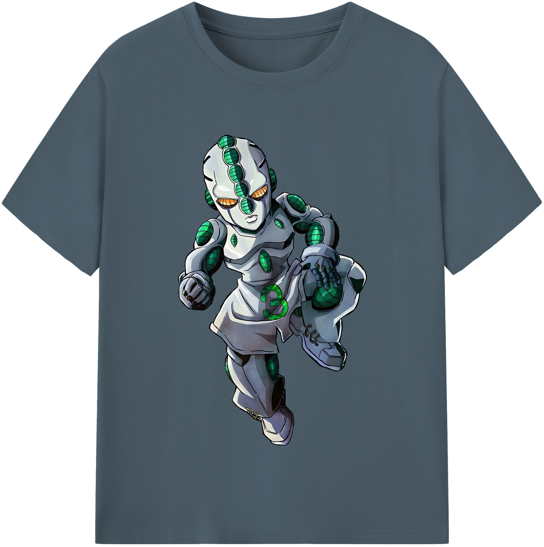 （画像用） ジョジョの奇妙な冒険 広瀨康一 JoJo's Bizarre Adventure Hirose Koichi 綿100％半袖Tシャツ（フロントプリント）